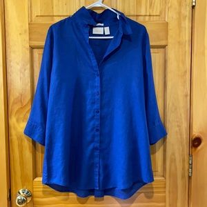 Chico’s linen button up shirt